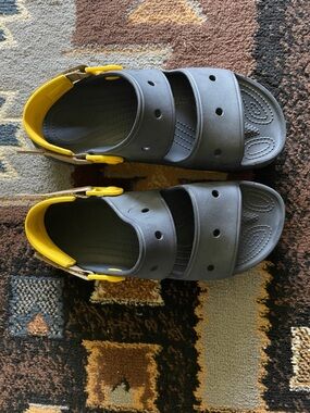 Men’s CROCS Navy Blue and Yellow
